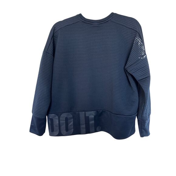 Nike Dri-Fit Just Do It Cropped Ribbed Pullover, M (as is) - Picture 2 of 6